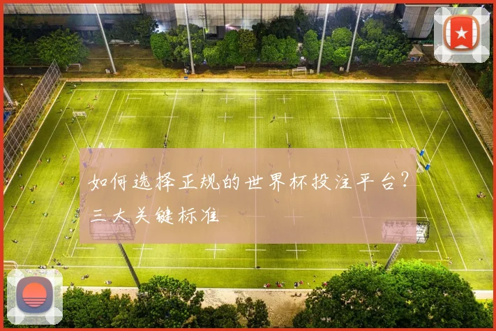 如何选择正规的世界杯投注平台？三大关键标准